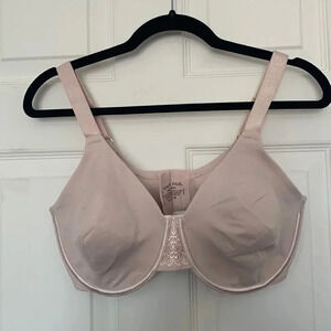Vanity Fair Beauty Back Smoother Pink Bra Size 38DD